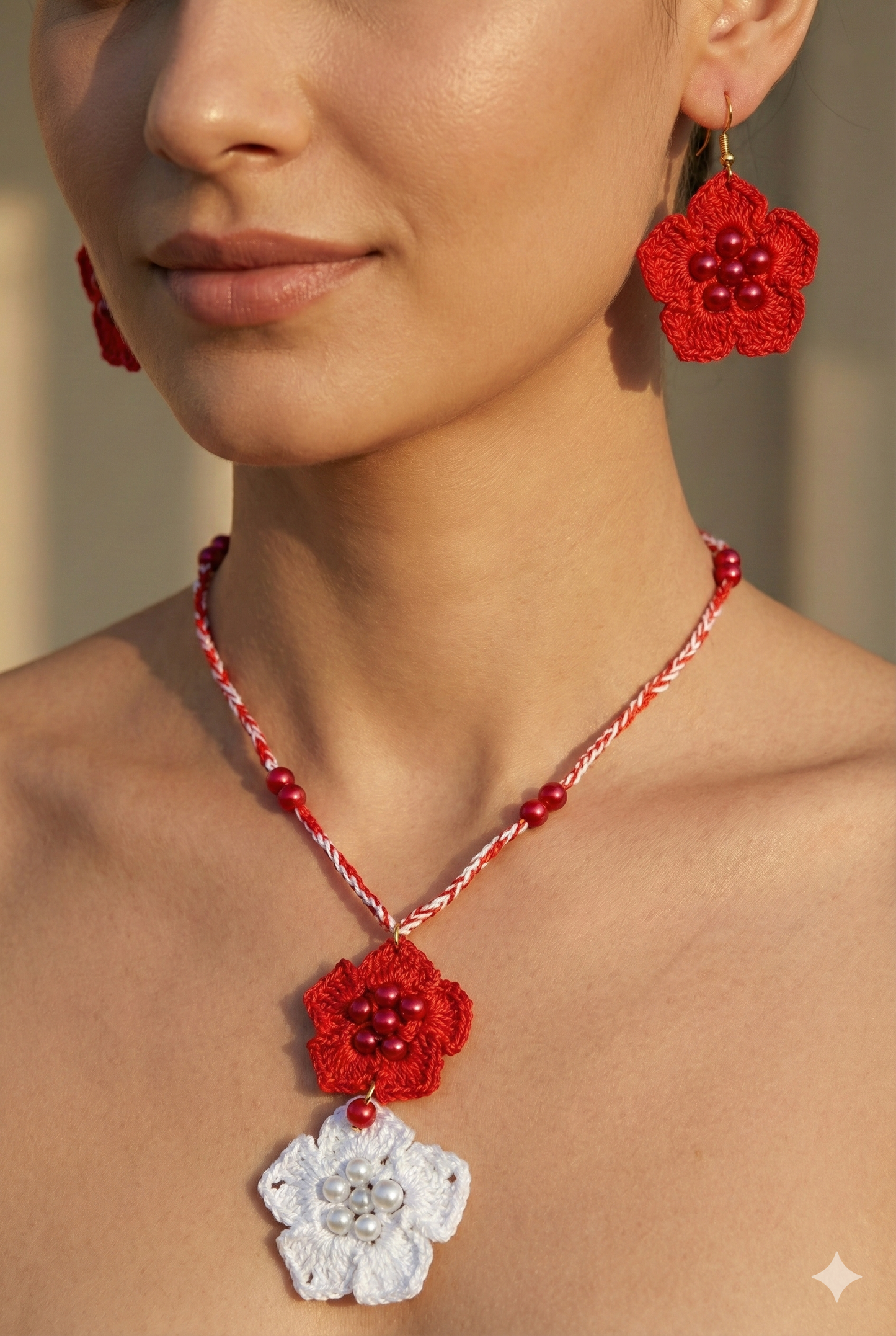 Lia earring and Necklace set