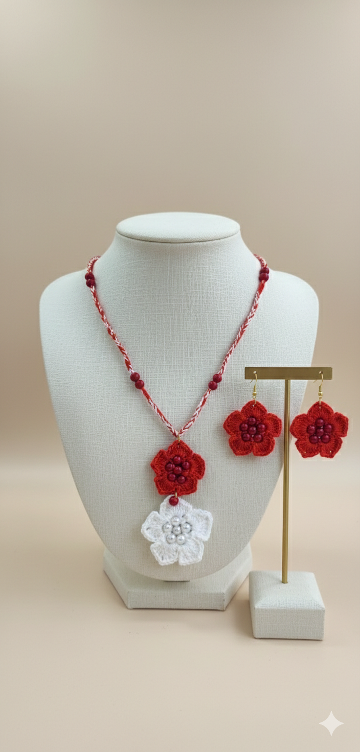 Lia earring and Necklace set