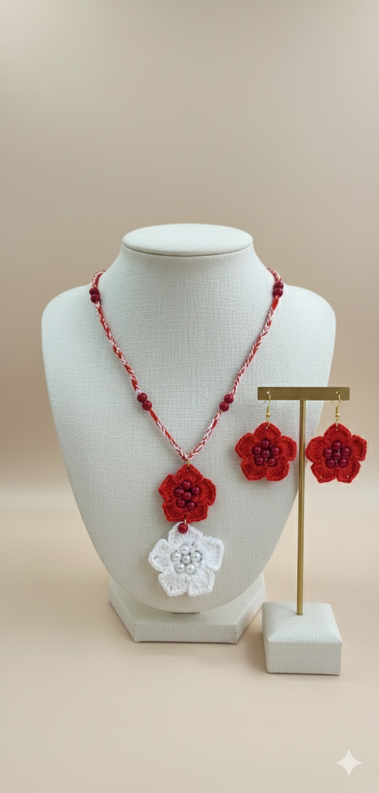 Lia earring and Necklace set